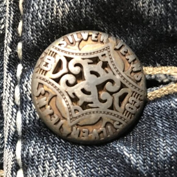 Silver Suki Surplus Cutoff Embellished Jean Shorts - Picture 8 of 13